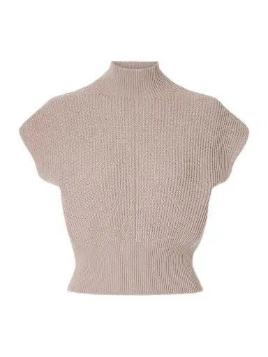 Rick Owens Ribbed Wool Turtleneck Top | Thumbnail 1 Rick Owens Ribbed Wool Turtleneck Top | Thumbnail 1