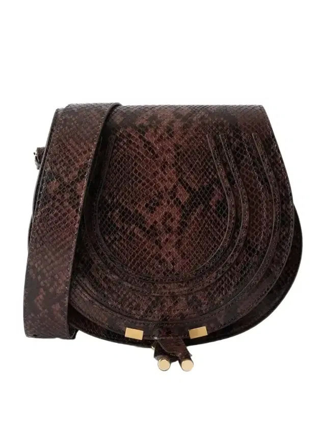 Chloé Marcie Snake-effect Leather Shoulder Bag