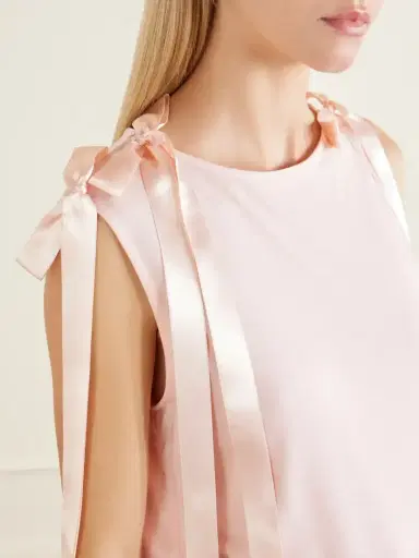 Simone Rocha Bow-trimmed Jersey Tank | Thumbnail 5 Simone Rocha Bow-trimmed Jersey Tank | Thumbnail 5