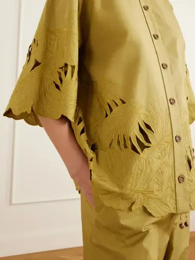 Zimmermann Mahon Embroidered Cotton Shirt | Thumbnail 4 Zimmermann Mahon Embroidered Cotton Shirt | Thumbnail 4