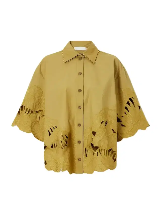 Zimmermann Mahon Embroidered Cotton Shirt