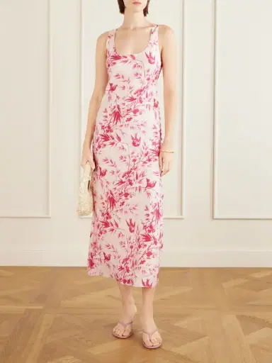 ALIX OF BOHEMIA Adele Printed Silk Midi Dress | Thumbnail 2 ALIX OF BOHEMIA Adele Printed Silk Midi Dress | Thumbnail 2
