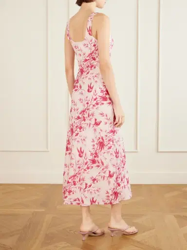 ALIX OF BOHEMIA Adele Printed Silk Midi Dress | Thumbnail 3 ALIX OF BOHEMIA Adele Printed Silk Midi Dress | Thumbnail 3