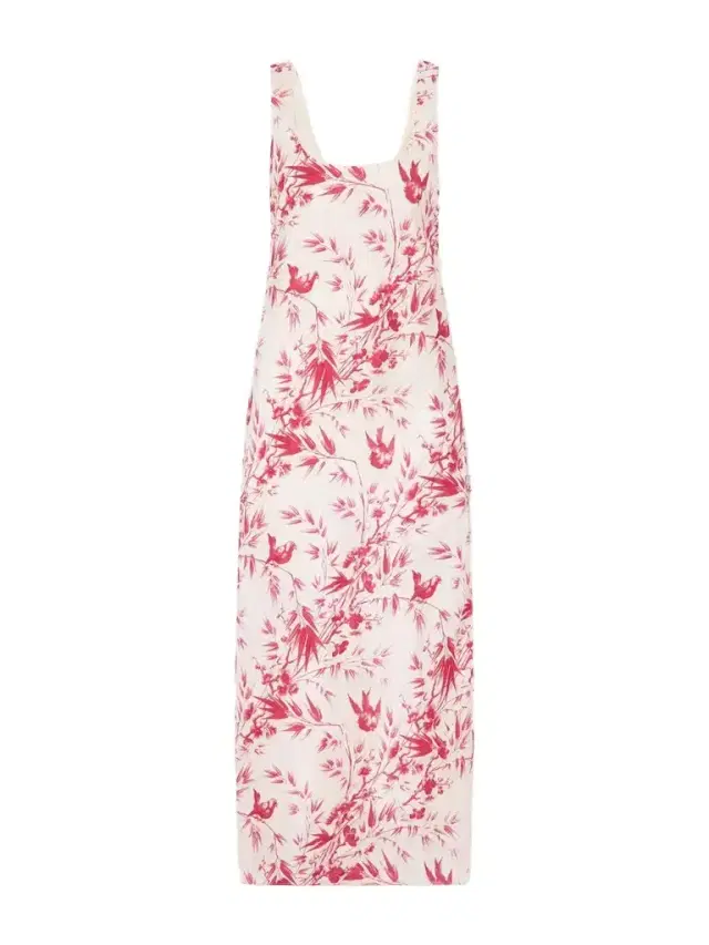 Adele Printed Silk Midi Dress