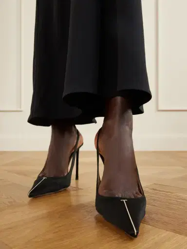 Tom Ford 105 Crystal-embellished Satin Slingback Pumps | Thumbnail 2 Tom Ford 105 Crystal-embellished Satin Slingback Pumps | Thumbnail 2