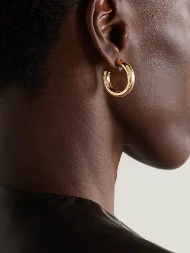 Jennifer Fisher Natasha Huggies Gold-plated Hoop Earrings | Thumbnail 2 Jennifer Fisher Natasha Huggies Gold-plated Hoop Earrings | Thumbnail 2