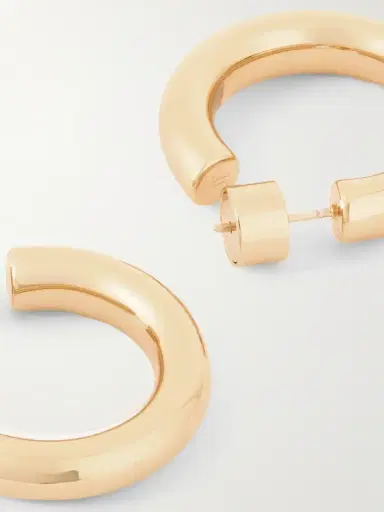 Jennifer Fisher Natasha Huggies Gold-plated Hoop Earrings | Thumbnail 3 Jennifer Fisher Natasha Huggies Gold-plated Hoop Earrings | Thumbnail 3