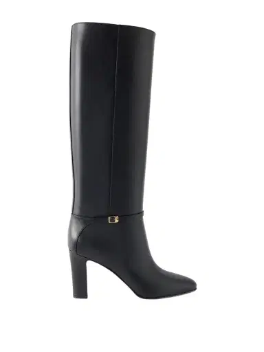 Valentino Garavani Pattie 85 Buckle-embellished Leather Knee Boots | Thumbnail 1 Valentino Garavani Pattie 85 Buckle-embellished Leather Knee Boots | Thumbnail 1