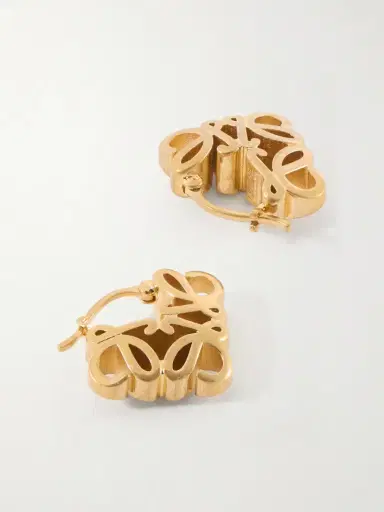 Loewe Anagram Bombé Gold-tone Earrings | Thumbnail 3 Loewe Anagram Bombé Gold-tone Earrings | Thumbnail 3