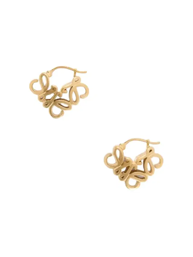 Anagram Bombé Gold-tone Earrings