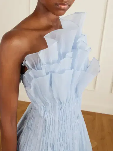 Aje Nisha One-shoulder Organza Mini Dress | Thumbnail 4 Aje Nisha One-shoulder Organza Mini Dress | Thumbnail 4
