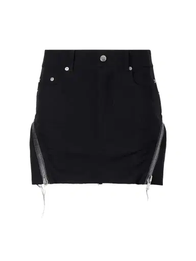 Rick Owens Bolan Banana Frayed Wool Grain De Poudre Mini Skirt | Thumbnail 1 Rick Owens Bolan Banana Frayed Wool Grain De Poudre Mini Skirt | Thumbnail 1