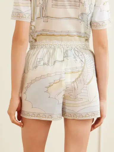 Tory Burch Printed Cotton Shorts | Thumbnail 4 Tory Burch Printed Cotton Shorts | Thumbnail 4