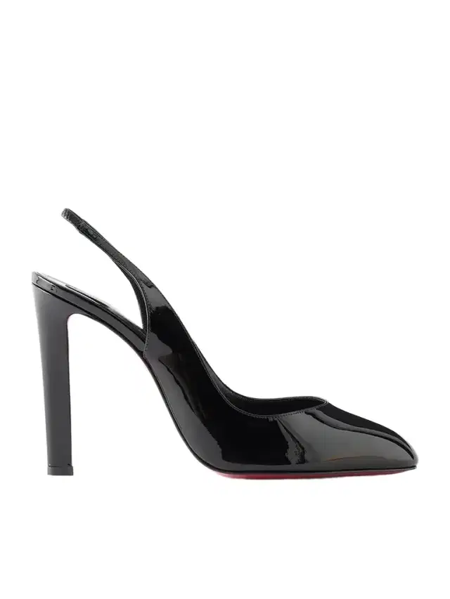 Christian Louboutin Fannylove 100 Patent-leather Slingback Pumps