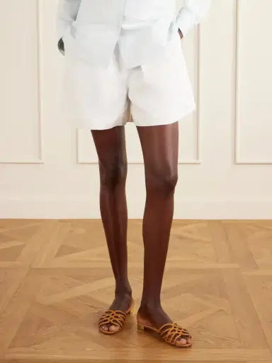 Aquazzura Luna Raffia-trimmed Cord Slides | Thumbnail 2