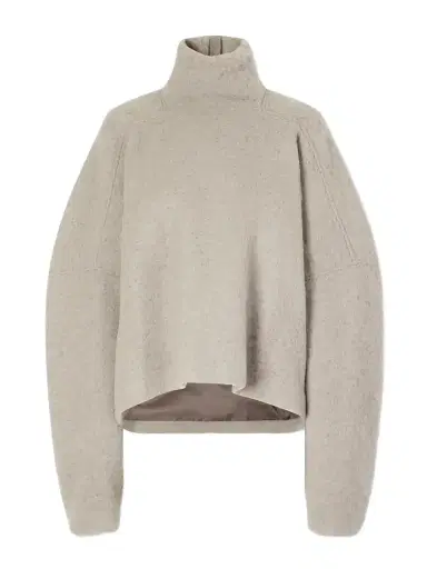 Rick Owens Jumbo Tabard Alpaca And Wool-blend Sweater | Thumbnail 1 Rick Owens Jumbo Tabard Alpaca And Wool-blend Sweater | Thumbnail 1