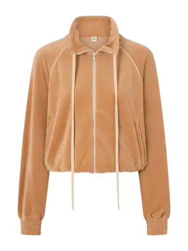 Chloé Logo-embroidered Cotton-blend Velvet Sweater | Thumbnail 1 Chloé Logo-embroidered Cotton-blend Velvet Sweater | Thumbnail 1
