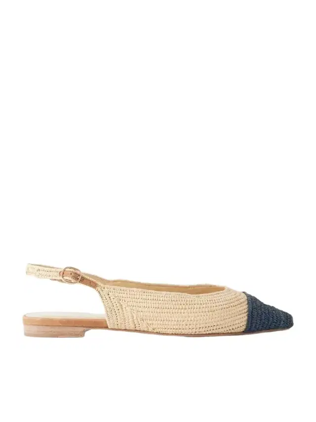 Gabriela Hearst Strength Crocheted-raffia Ballet Flats