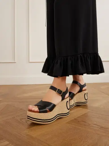 Chloé Ruffled Silk Crepe De Chine Wide-leg Pants | Thumbnail 6 Chloé Ruffled Silk Crepe De Chine Wide-leg Pants | Thumbnail 6