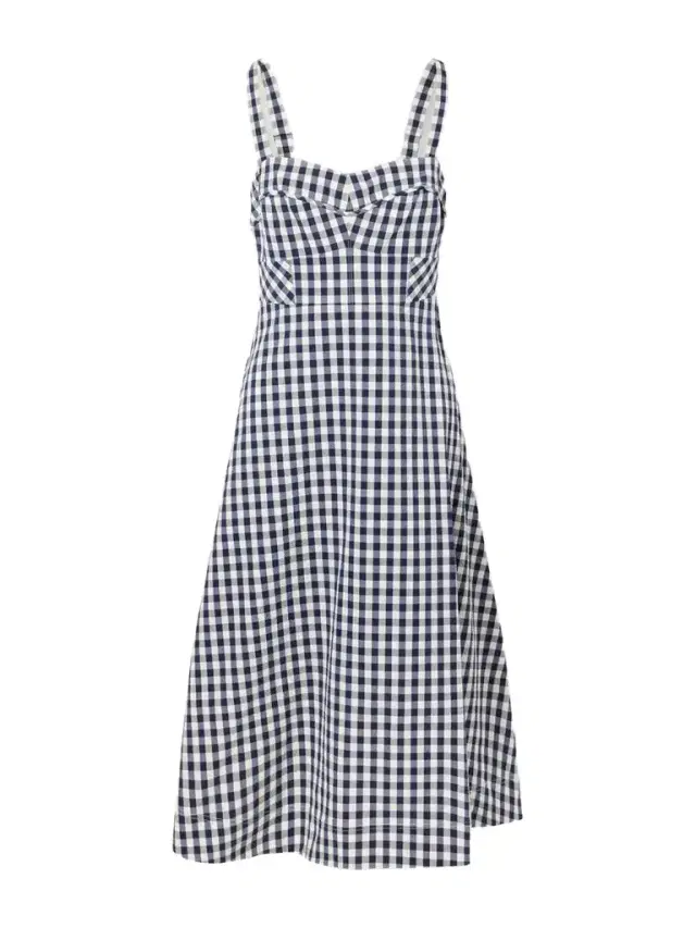 Lois Checked Stretch-cotton Cloqué Midi Dress