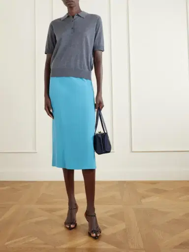 Jil Sander Crepe Midi Skirt | Thumbnail 2 Jil Sander Crepe Midi Skirt | Thumbnail 2
