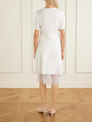 Simone Rocha Bow-detailed Jersey T-shirt | Thumbnail 3 Simone Rocha Bow-detailed Jersey T-shirt | Thumbnail 3
