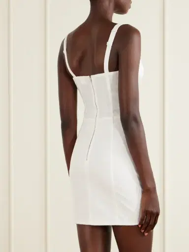 Dolce & Gabbana Lace-paneled Jersey Mini Dress | Thumbnail 3 Dolce & Gabbana Lace-paneled Jersey Mini Dress | Thumbnail 3