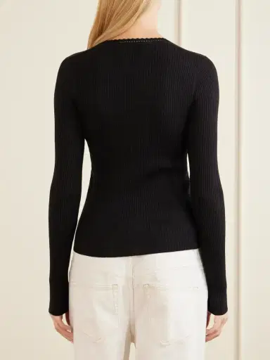 Isabel Marant Selenie Scalloped Ribbed Silk And Cotton-blend Sweater | Thumbnail 4 Isabel Marant Selenie Scalloped Ribbed Silk And Cotton-blend Sweater | Thumbnail 4