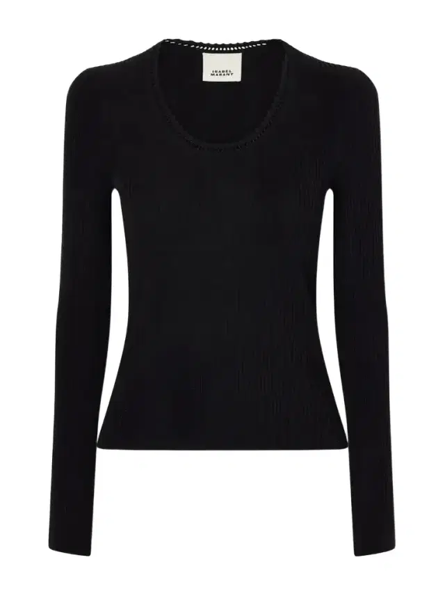 Selenie Scalloped Ribbed Silk And Cotton-blend Sweater