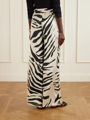 ANDRES OTALORA Tamu Mia Printed Satin Wide-leg Pants | Thumbnail 4 ANDRES OTALORA Tamu Mia Printed Satin Wide-leg Pants | Thumbnail 4