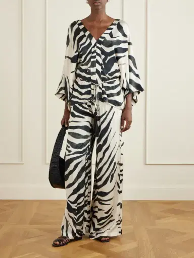 ANDRES OTALORA Tamu Mia Printed Satin Wide-leg Pants | Thumbnail 6 ANDRES OTALORA Tamu Mia Printed Satin Wide-leg Pants | Thumbnail 6