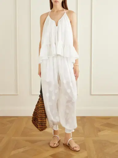 Zimmermann Solstice Embellished Polka-dot Cotton Tank | Thumbnail 2 Zimmermann Solstice Embellished Polka-dot Cotton Tank | Thumbnail 2