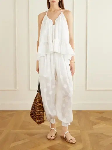 Zimmermann Solstice Knotted Polka-dot Cotton-poplin Balloon Pants | Thumbnail 2 Zimmermann Solstice Knotted Polka-dot Cotton-poplin Balloon Pants | Thumbnail 2