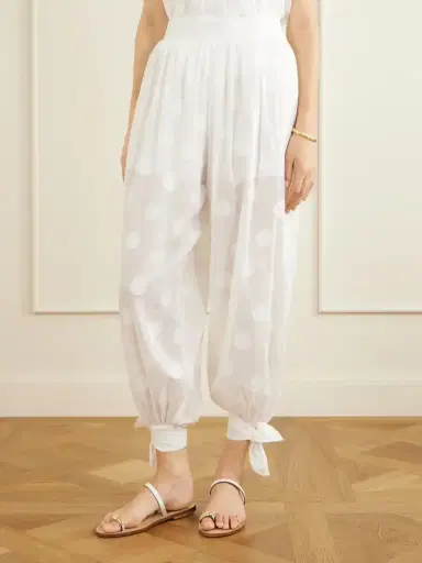 Zimmermann Solstice Knotted Polka-dot Cotton-poplin Balloon Pants | Thumbnail 3 Zimmermann Solstice Knotted Polka-dot Cotton-poplin Balloon Pants | Thumbnail 3