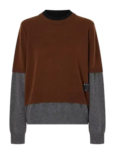 Marni Logo-appliquéd Cashmere Cardigan | Thumbnail 1 Marni Logo-appliquéd Cashmere Cardigan | Thumbnail 1