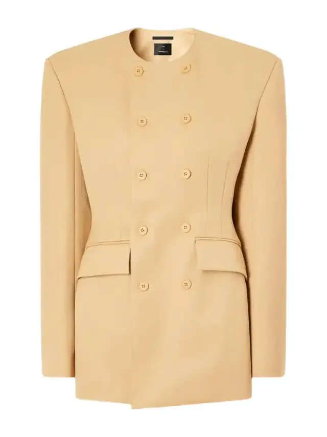 + Rhw Double-breasted Twill Mini Dress
