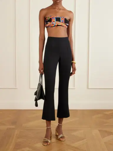 Dolce & Gabbana Carretto Printed Organza Bandeau Top | Thumbnail 2 Dolce & Gabbana Carretto Printed Organza Bandeau Top | Thumbnail 2