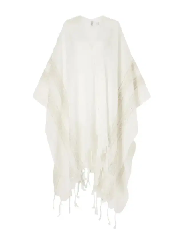 Brunello Cucinelli Fringed Broderie Anglaise-trimmed Linen Poncho
