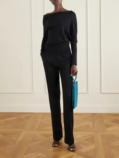 Tom Ford Aura Leather-trimmed Satin Clutch | Thumbnail 3