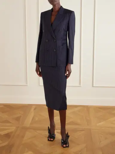 Givenchy Pinstripe Double-breasted Wool Blazer | Thumbnail 2 Givenchy Pinstripe Double-breasted Wool Blazer | Thumbnail 2