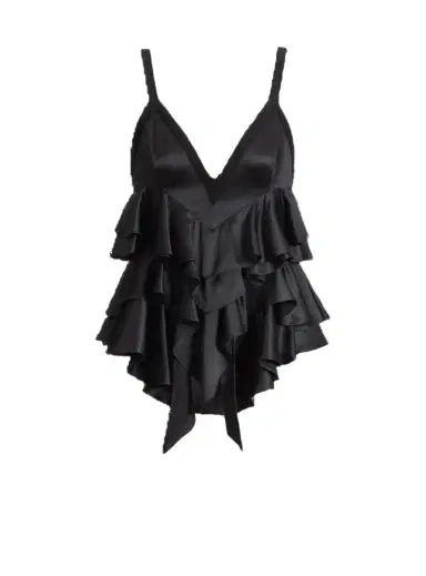 Balmain Satin top with thin straps | Thumbnail 1