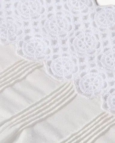 Yves Saint Laurent A-line dress in embroidered cotton poplin | Thumbnail 3 Yves Saint Laurent A-line dress in embroidered cotton poplin | Thumbnail 3