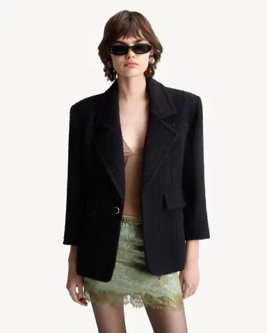Yves Saint Laurent Baroque mini skirt in jacquard and lace | Thumbnail 2