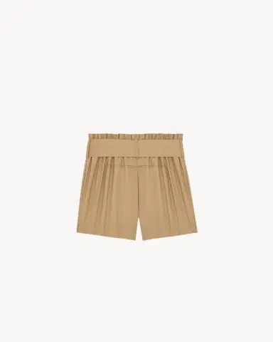 Yves Saint Laurent Paperbag bermuda shorts in cotton | Thumbnail 2 Yves Saint Laurent Paperbag bermuda shorts in cotton | Thumbnail 2