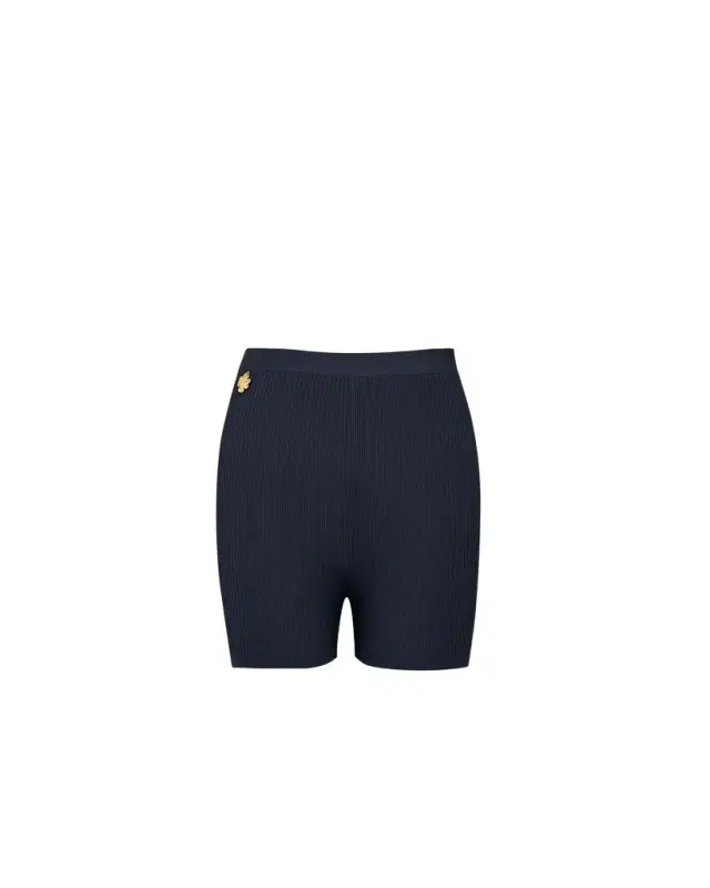 Yves Saint Laurent Rib-knit cycling shorts