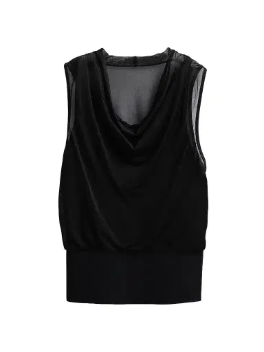 Simkhai Women's Cara Cowlneck Tank - Black - Size XL | Thumbnail 1 Simkhai Women's Cara Cowlneck Tank - Black - Size XL | Thumbnail 1