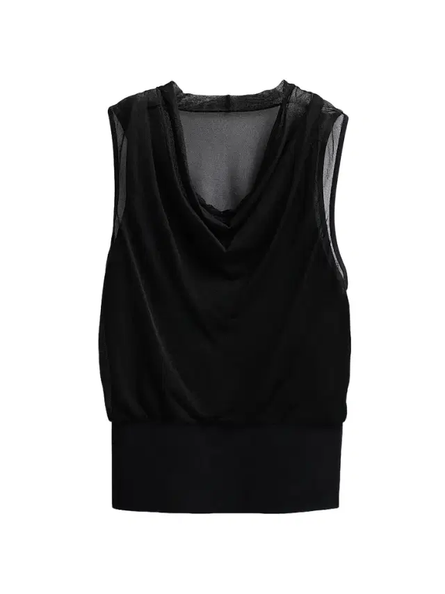 SIMKHAI Women's Cara Cowlneck Tank - Black