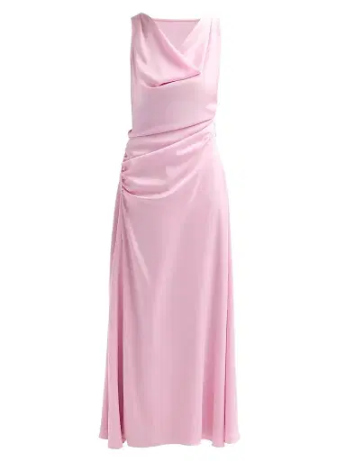 Simkhai Women's Elinne Ruched Satin Gown | Thumbnail 1 Simkhai Women's Elinne Ruched Satin Gown | Thumbnail 1