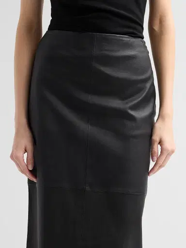 Simkhai Women's Raven Leather Pencil Skirt - Black - Size 10 | Thumbnail 5