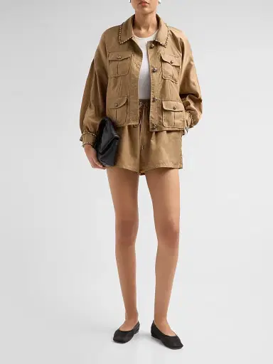 Cinq à Sept Women's Kendra Drawstring Shorts | Thumbnail 2 Cinq à Sept Women's Kendra Drawstring Shorts | Thumbnail 2